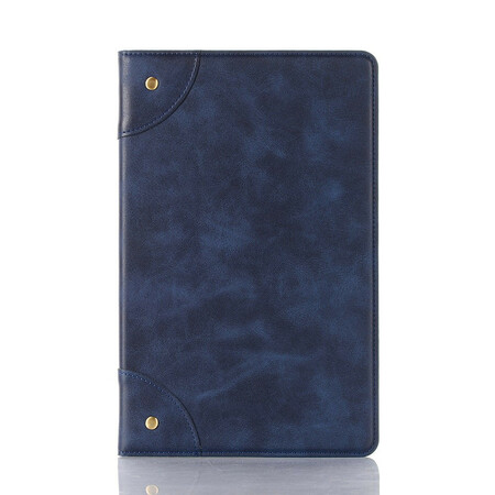 Samsung Galaxy Tab S6 Lite Leather Case Vintage Rivets