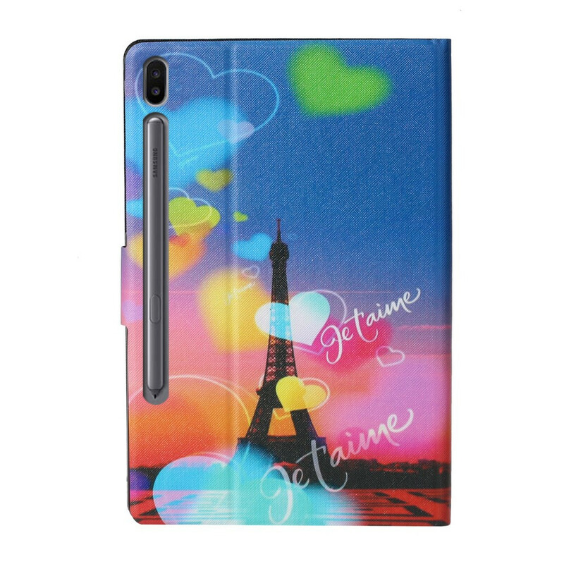 Cover Samsung Galaxy Tab S6 Paris Je t'Aime