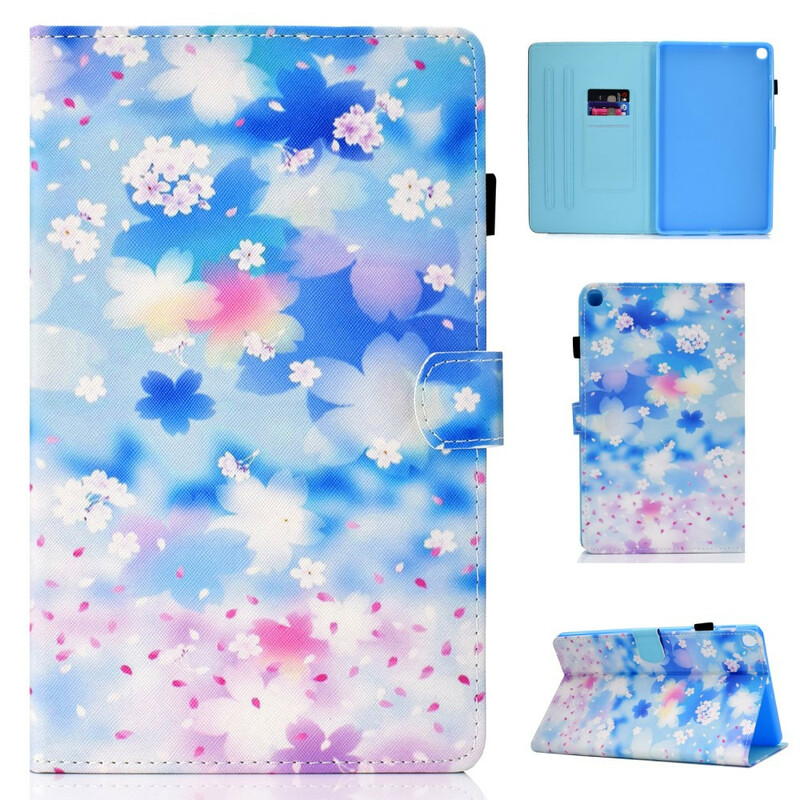 Cover Samsung Galaxy Tab S5e Fleurs Aquarelle