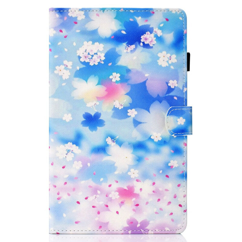 Cover Samsung Galaxy Tab S5e Fleurs Aquarelle