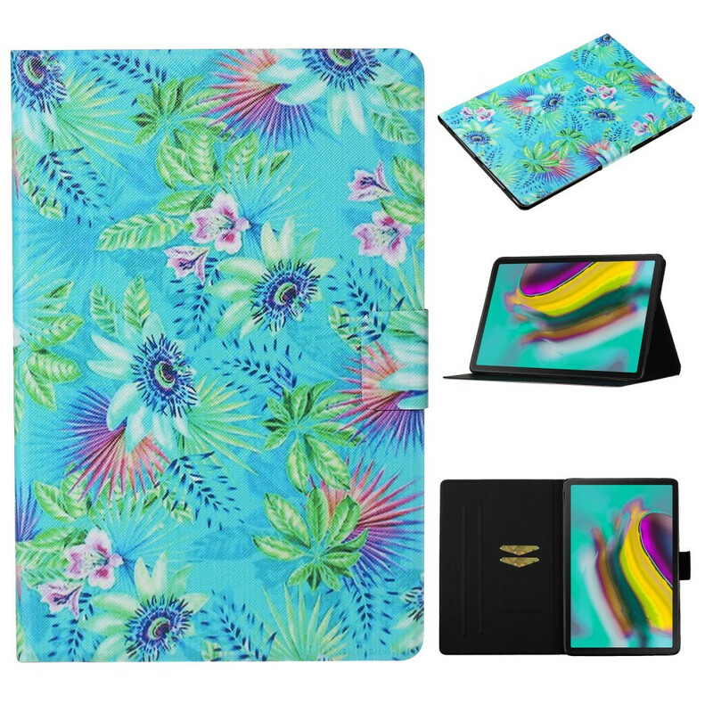 Samsung Galaxy Tab S5e Case Flowers and Leaves