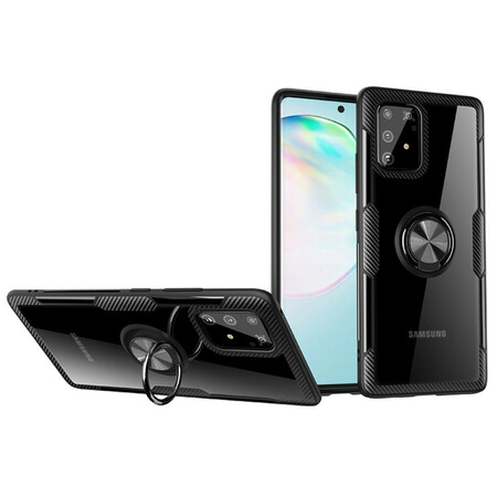 Case Samsung Galaxy S10 Lite Carbon Fiber Metal Ring