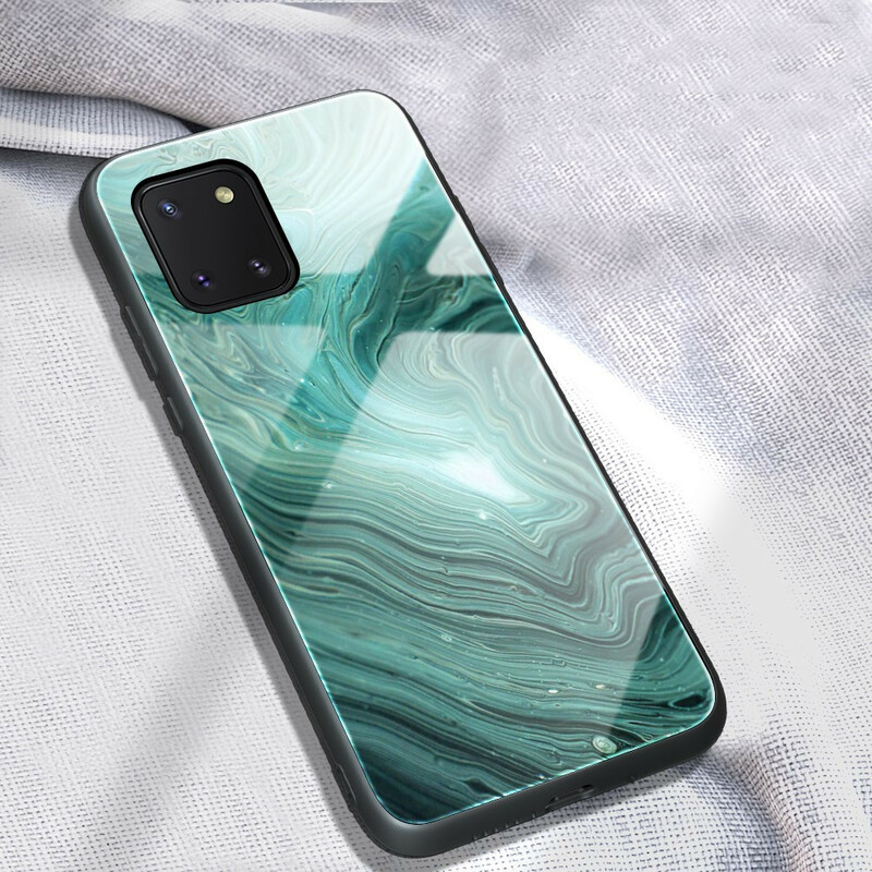 Samsung Galaxy S10 Lite Cover Marble Colors Tempered Glass