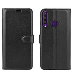 Cover Huawei Y6p Simili Cuir Lychee Classique