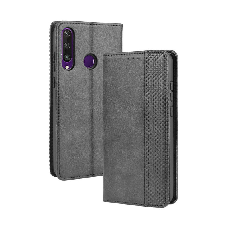 Flip Cover Huawei Y6p Leather Effect Vintage Stylish