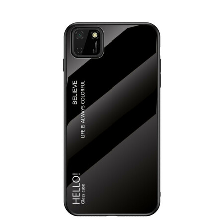 Huawei Y5p Cover Tempered Glass Hello