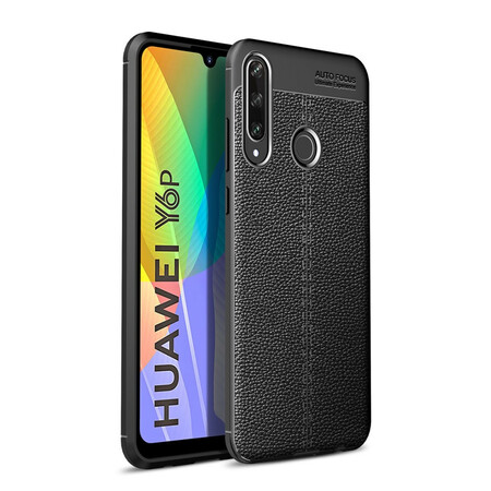 Cover Huawei Y6p Leather Effect Lychee Double Line