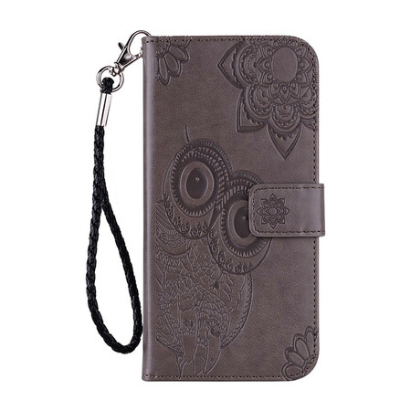 Cover Huawei Y6p Hibou Mandala et Breloque