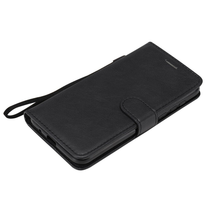 Huawei Y5p Leather effect case with strap