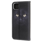 Huawei Y5p Black Cat Eye Lanyard Case