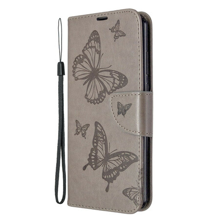 Cover Huawei Y6p Butterflies and Oblique Flap