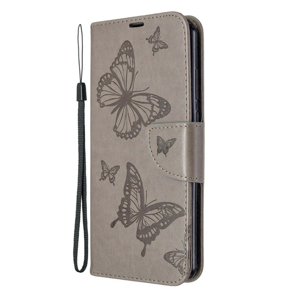 Case Huawei Y6p Butterflies and Oblique Flap