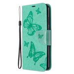 Cover Huawei Y6p Butterflies and Oblique Flap