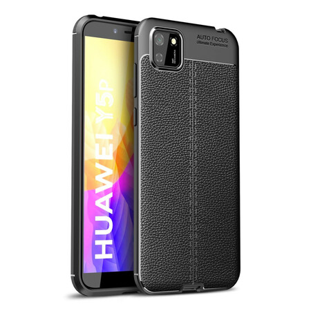 Cover Huawei Y5p Leather Effect Lychee Double line