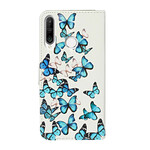 Flip Cover Huawei Y6p Myriade de Papillons