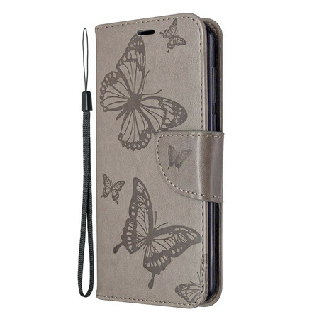 Case Huawei Y5p Butterflies and Oblique Flap