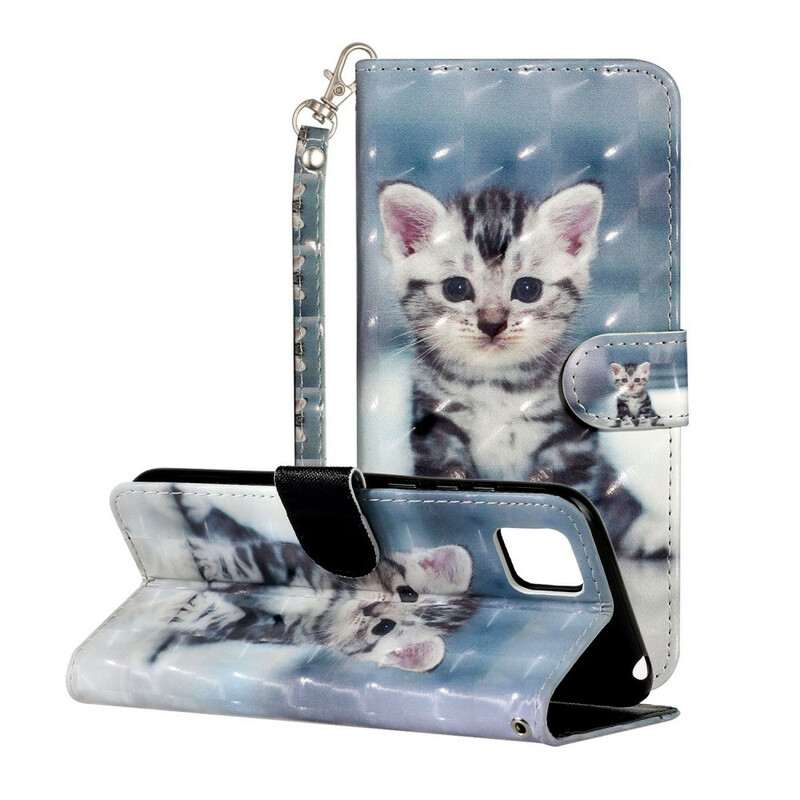 Huawei Y5p Kitten Light Lanyard Case