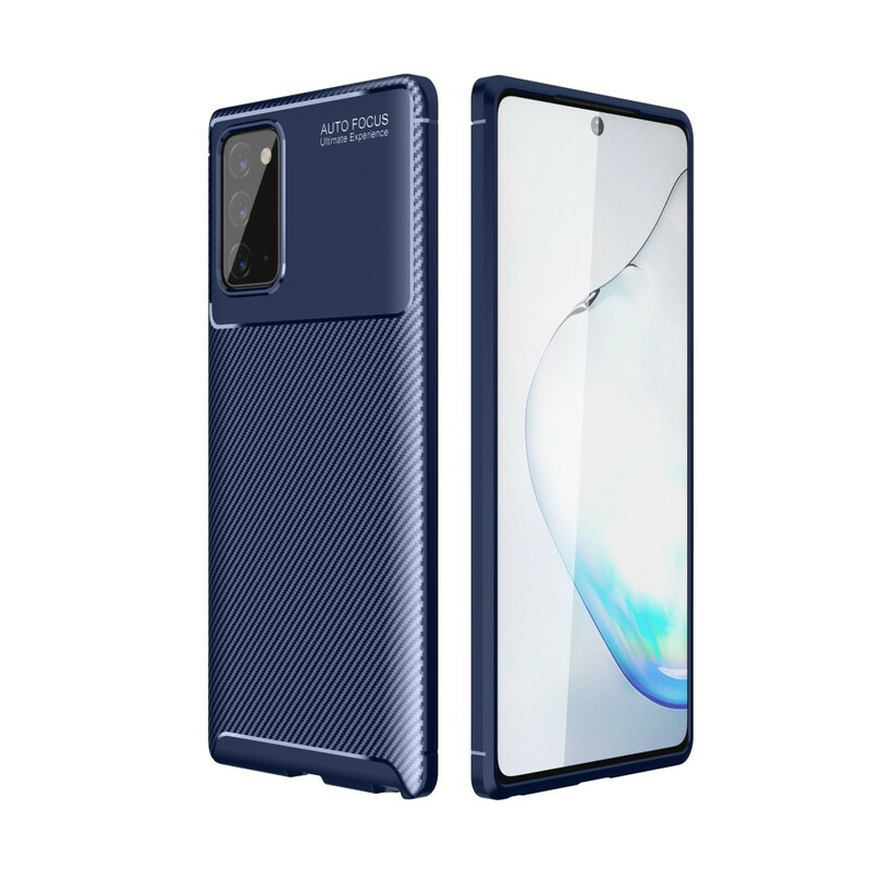Case Samsung Galaxy Note 20 Flexible Texture Carbon Fiber