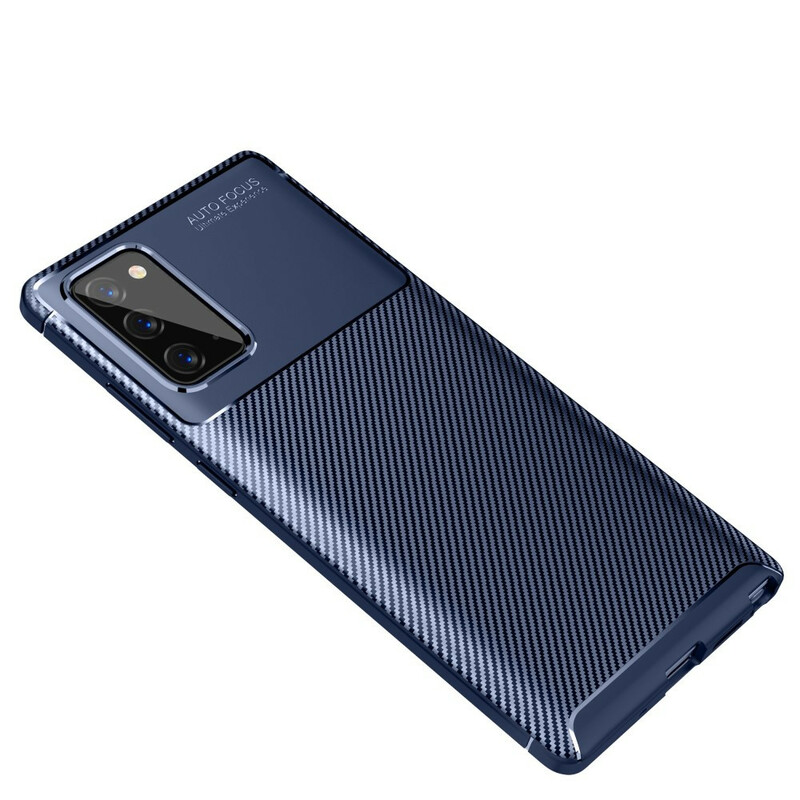 Case Samsung Galaxy Note 20 Flexible Texture Carbon Fiber