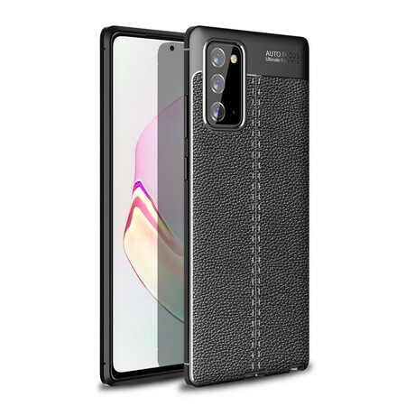 Case Samsung Galaxy Note 20 Leather Effect Lychee Double Line
