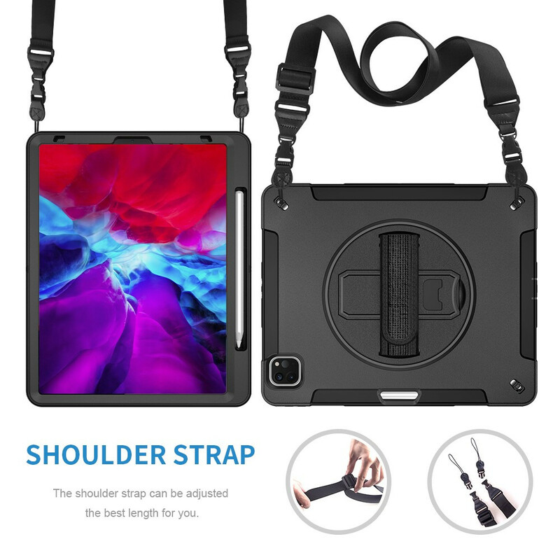 iPad Pro 12.9" (2020) / (2018) Hybrid Case with Shoulder Strap