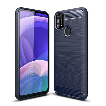 Samsung Galaxy M31 Brushed Carbon Fiber Case