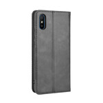 Flip Cover Xiaomi Redmi 9A Leather Effect Vintage Stylish