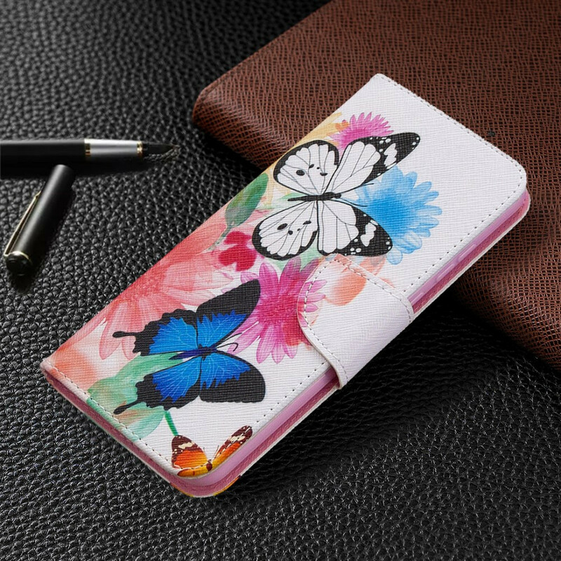 Honor 9A Butterflies and Flowers Painted Case