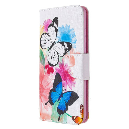 Honor 9A Butterflies and Flowers Painted Case
