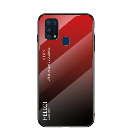 Case Samsung Galaxy M31 Tempered Glass Hello