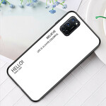 Oppo A72 Tempered Glass Case Hello