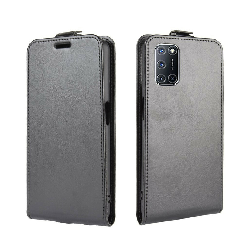 Oppo A72 Leather Effect Foldover Case