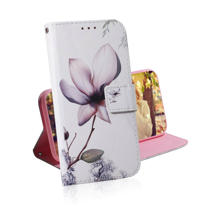 Case Xiaomi Redmi Note 9 Flower Old Pink