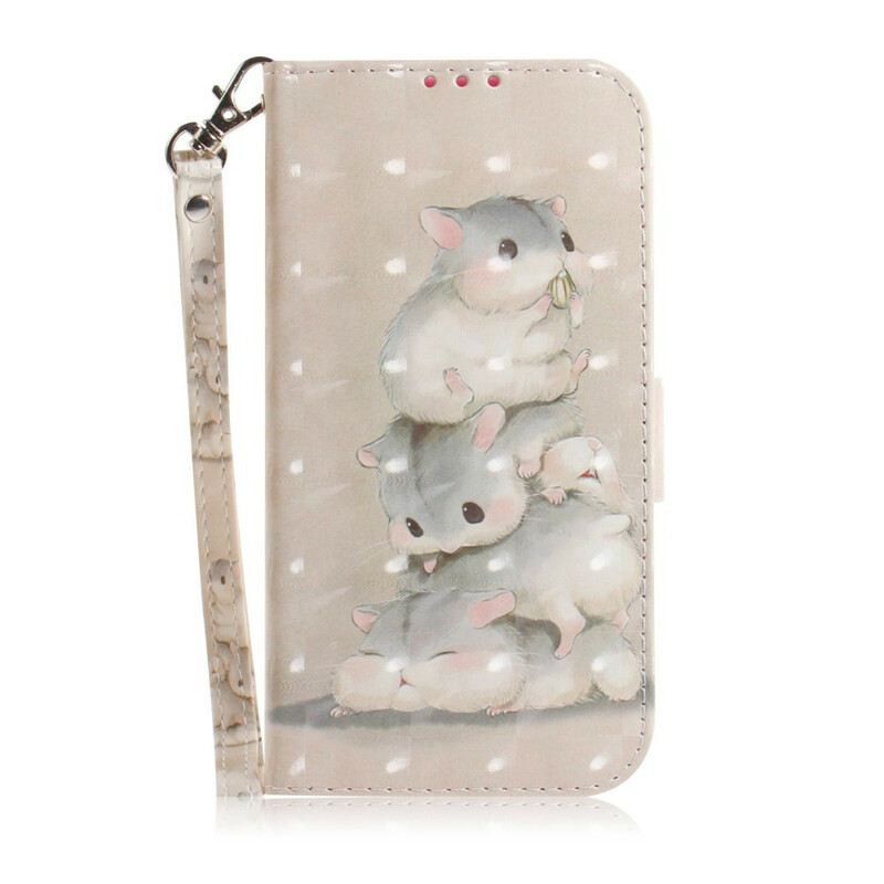 Xiaomi Redmi Note 9 Strap Hamsters Case