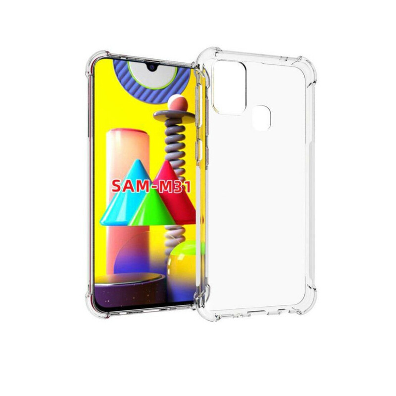 Samsung Galaxy M31 Transparent Case Reinforced Corners