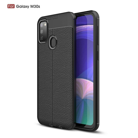 Samsung Galaxy M21 Leather Case Lychee Effect Double Line