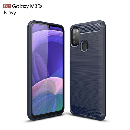 Samsung Galaxy M21 Brushed Carbon Fiber Case