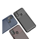 Case Samsung Galaxy M21 Flexible Texture Carbon Fiber