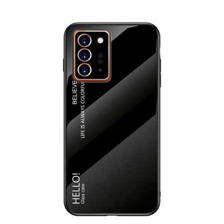 Samsung Galaxy Note 20 Ultra Tempered Glass Case Hello