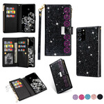 Samsung Galaxy Note 20 Ultra Glitter Wallet Zip Case