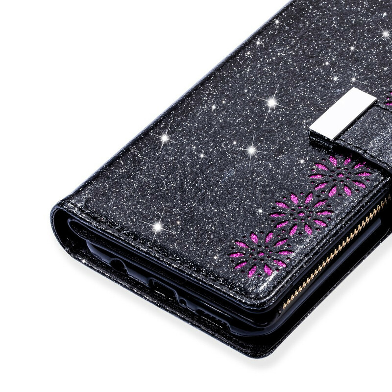 Samsung Galaxy Note 20 Ultra Glitter Wallet Zip Case