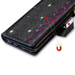 Samsung Galaxy Note 20 Ultra Glitter Wallet Zip Case