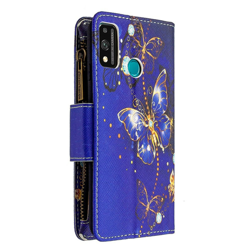 Honor 9X Lite Zipper Pocket Butterflies