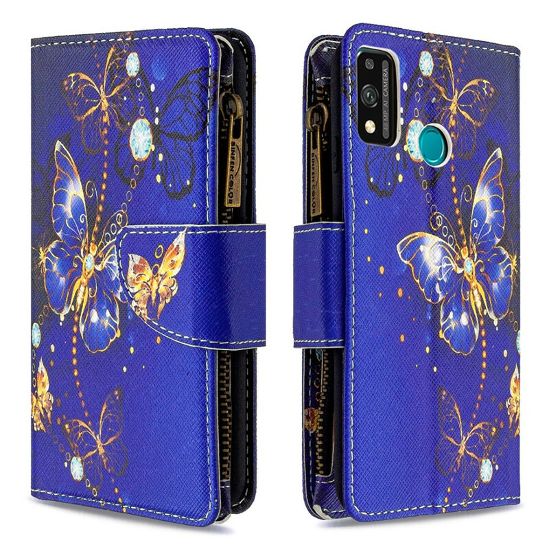 Honor 9X Lite Zipper Pocket Butterflies