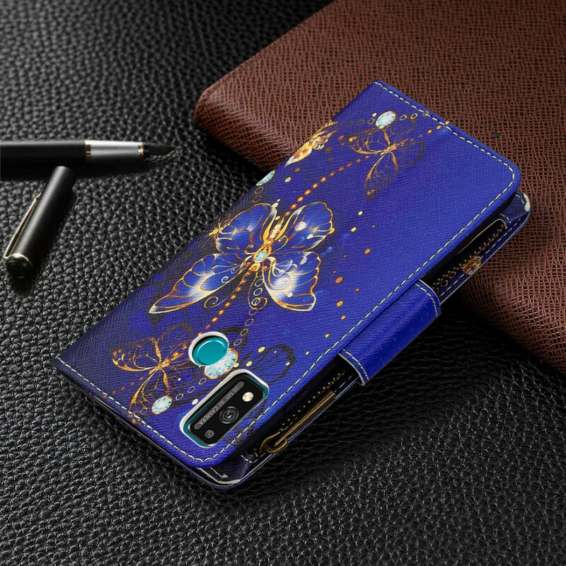 Honor 9X Lite Zipper Pocket Butterflies