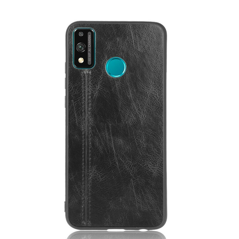 Case Honor 9X Lite Style Cuir Coutures