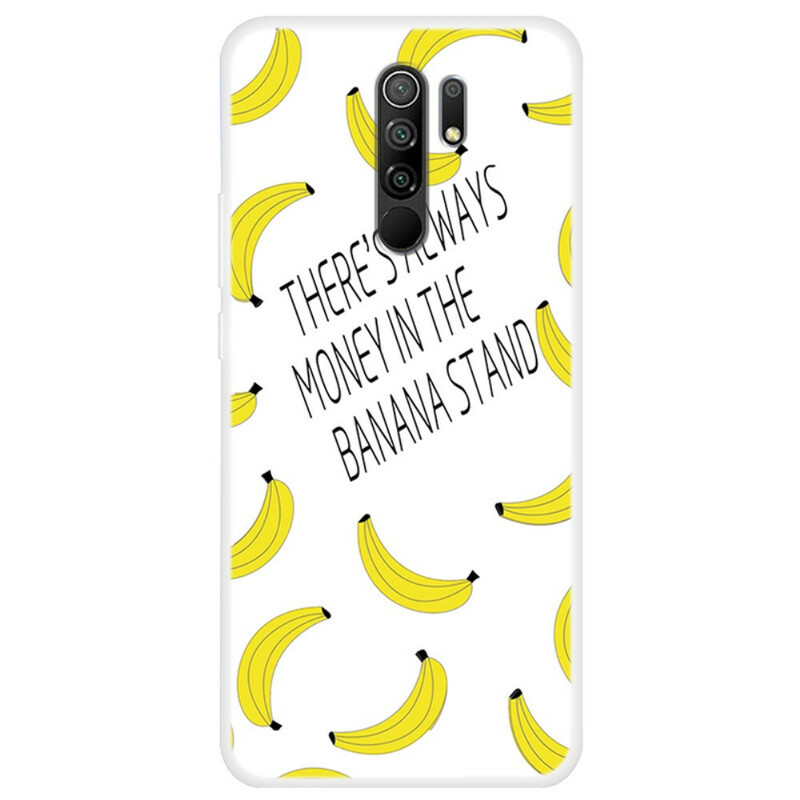 Case Xiaomi Redmi 9 Transparent Banana Money