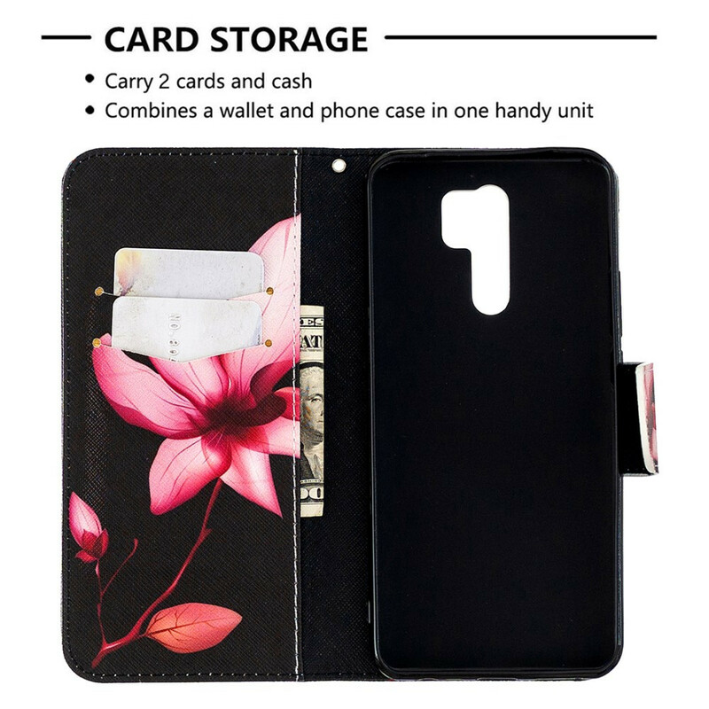Xiaomi Redmi 9 Pink Flower Case