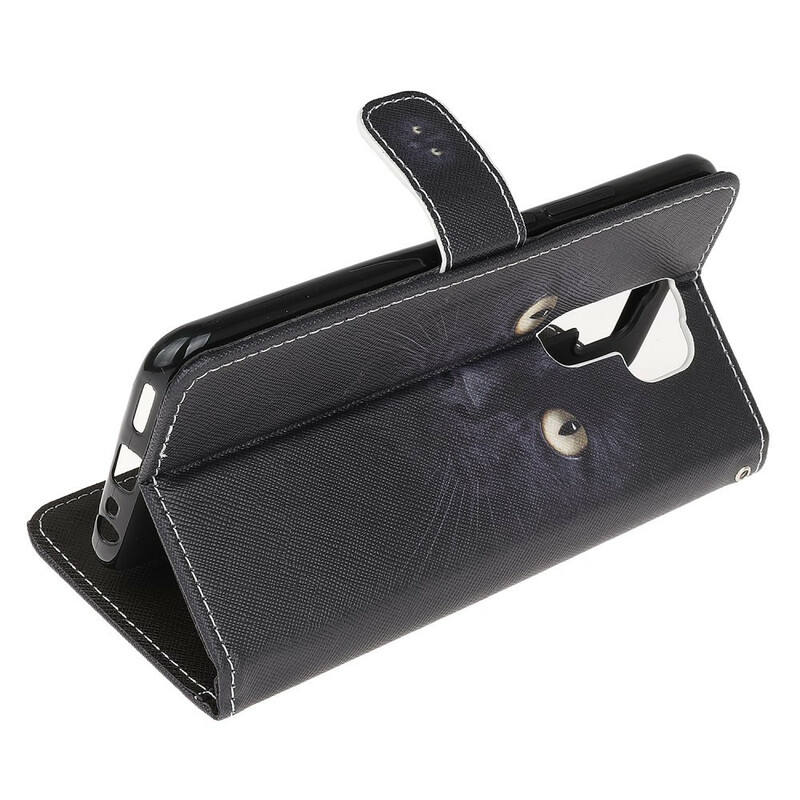 Xaiomi Redmi 9 Black Cat Eye Strap Case