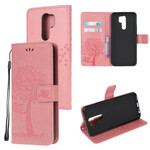 Xiaomi Redmi 9 Tree and Owl Strap Case